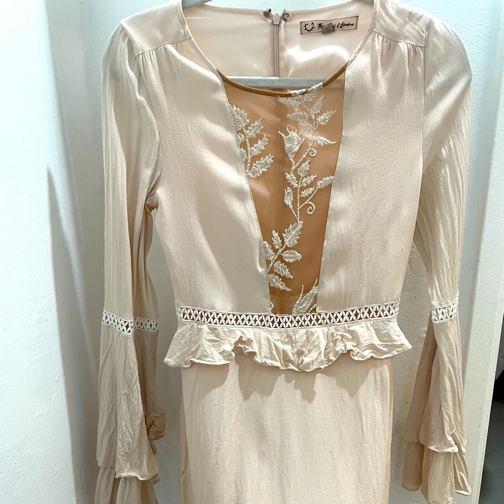For Love & Lemons / Emilia Mesh Flare Mini Dress - Picture 4 of 14